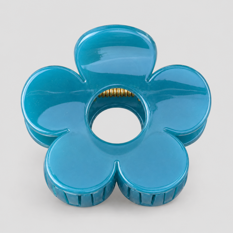 Marbled Flower Claw Clip