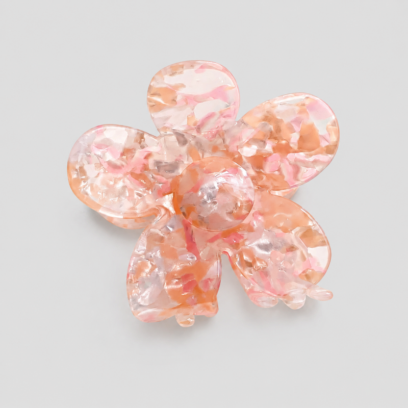 Floral Flower Shark Hair Claw Clip