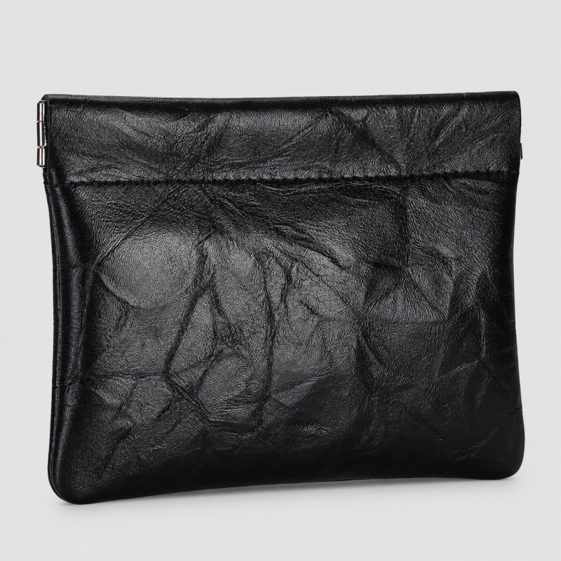 Faux Leather Pillow Coin Pouch