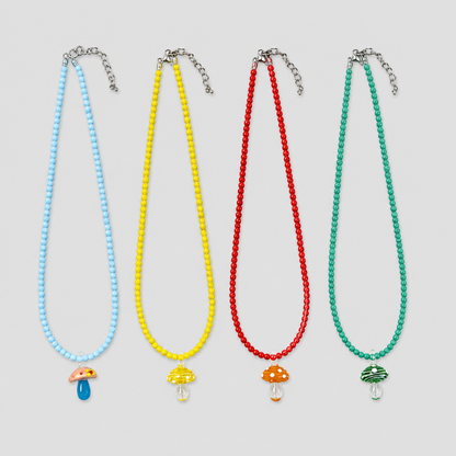 Colorful Glass Candy Bead Necklace