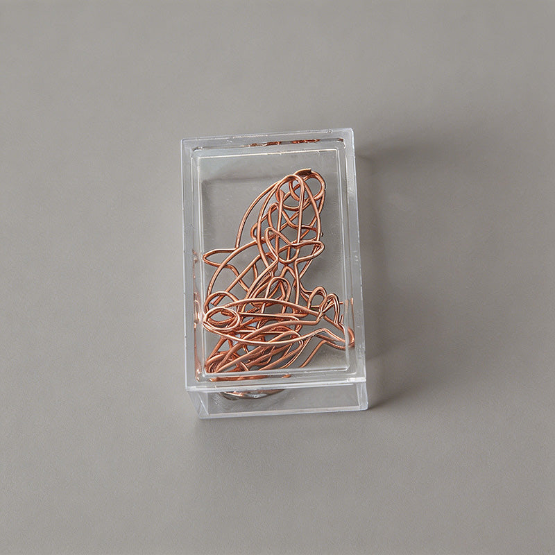 10PCS Boxed Animal Shape Metal Paper Clips