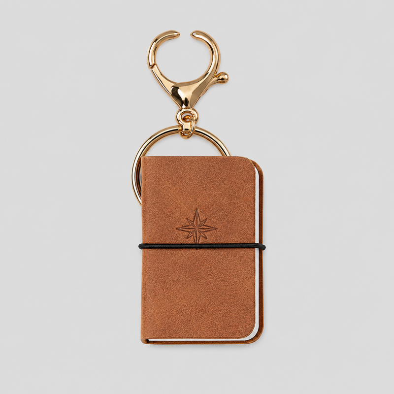 Bean Pocket Notebook Keychain