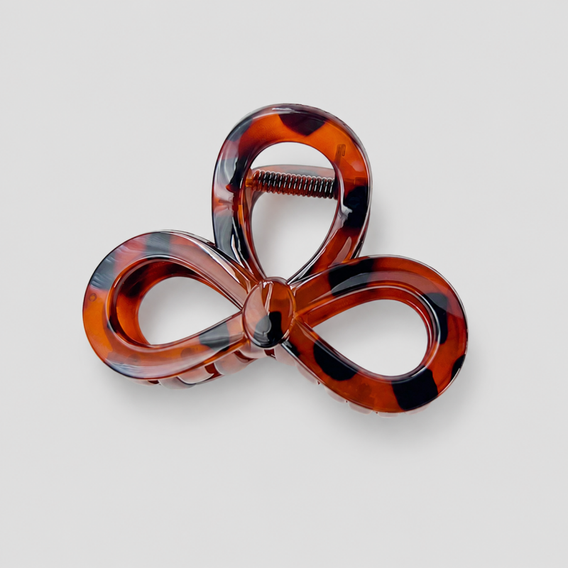 Hollow Three-Loop Flower Hair Claw Clip