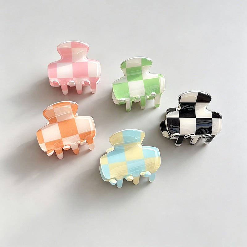 Grid Small Side Bangs Hair Jaw Clip