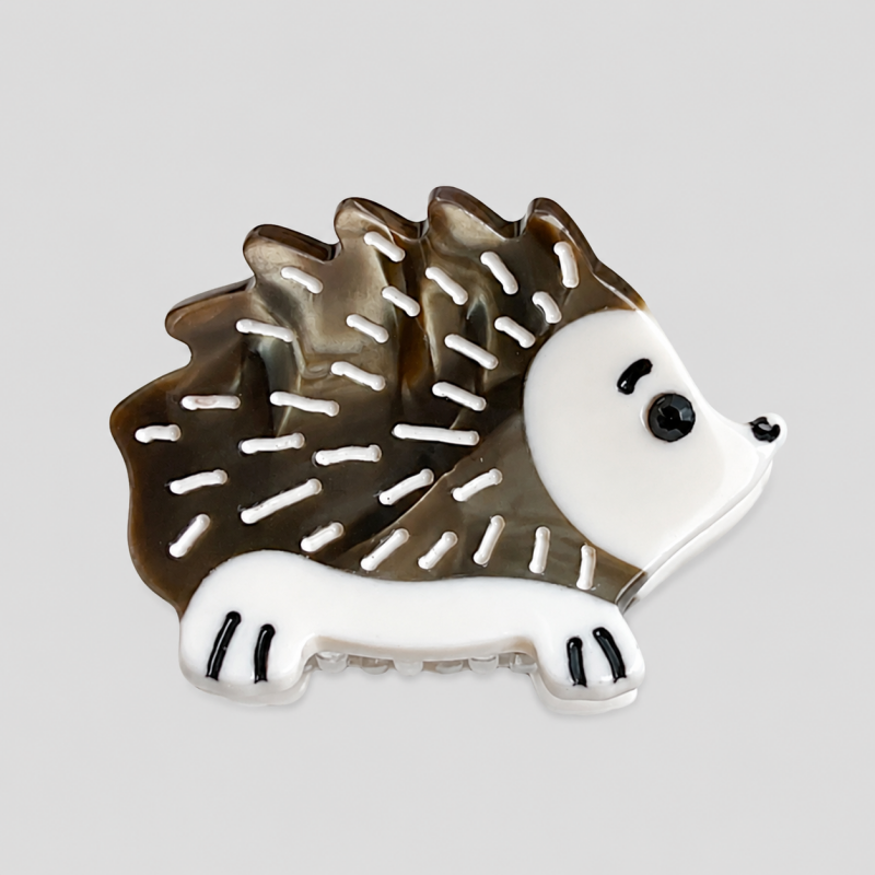 Hedgehog Mini Hair Claw Clip