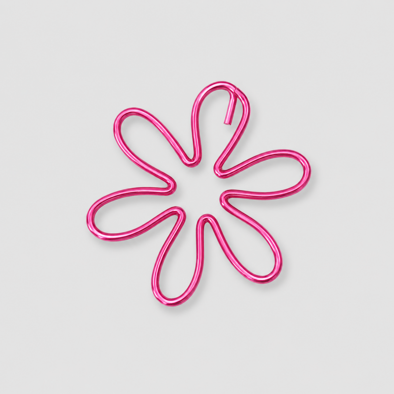 10 PCS Creative Flower Shape Metal Paper Clips