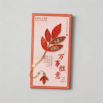 5 Random Retro Oil Painting Floral Metal Paper Clips Sets
