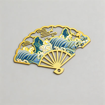 5 Random Retro Oil Painting Floral Metal Paper Clips Sets