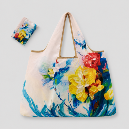 Foldable Printed Reusable Shopping Tote Bag