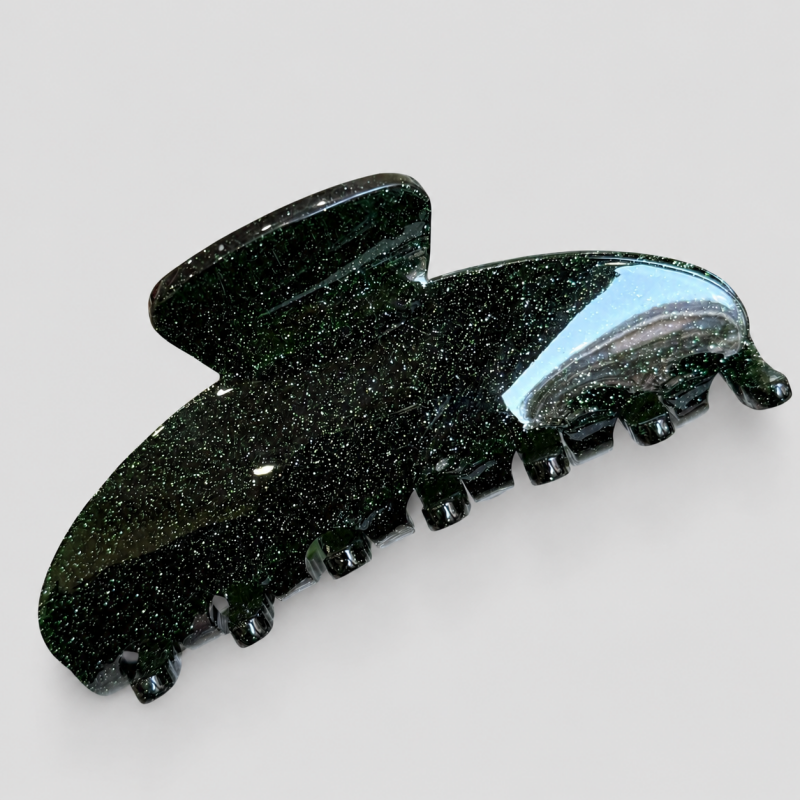 Glitter Marbled 7-Tooth Large Shark Hair Claw Clip