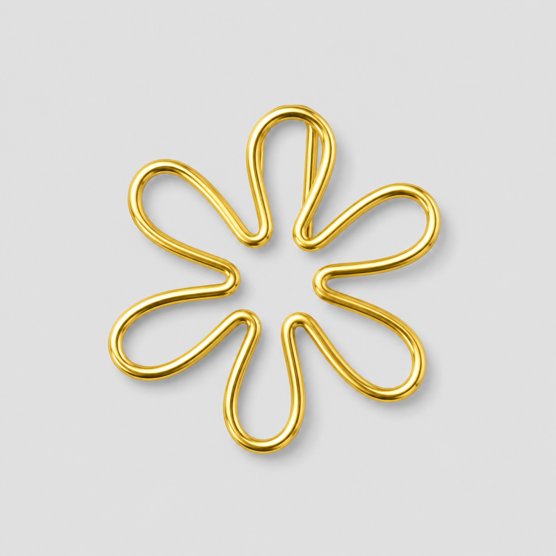 10 PCS Creative Flower Shape Metal Paper Clips