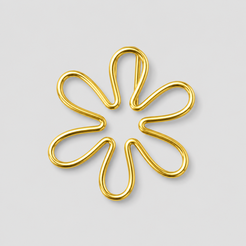 10 PCS Creative Flower Shape Metal Paper Clips