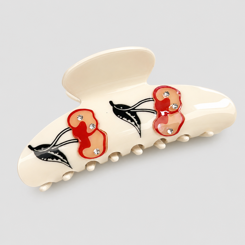 Bee & Flower Large Hair Claw Clip