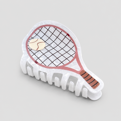 Sports Tennis & Baseball Acrylic Shark Hair Claw Clip