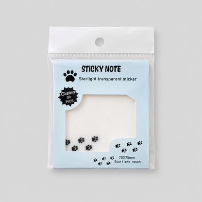 Paw Print Sticky Notes