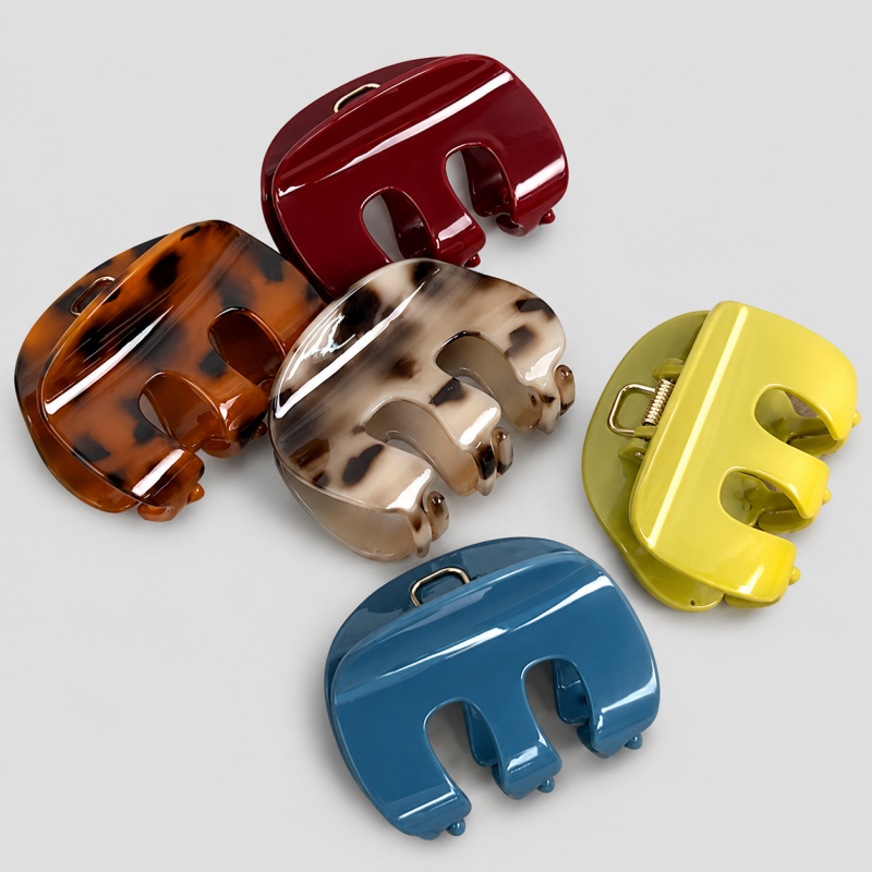 Three-Tooth Arc PC Hair Claw Clip