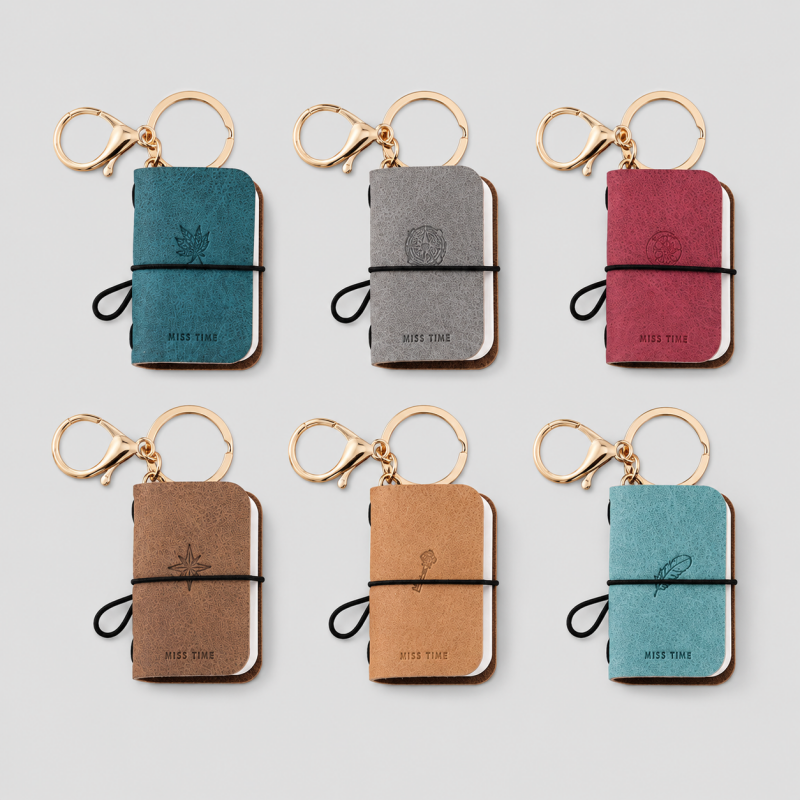 Bean Pocket Notebook Keychain