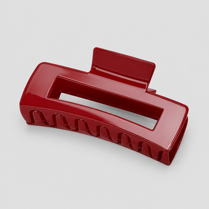 Solid Red Multi-Shape Shark Hair Claw Clip