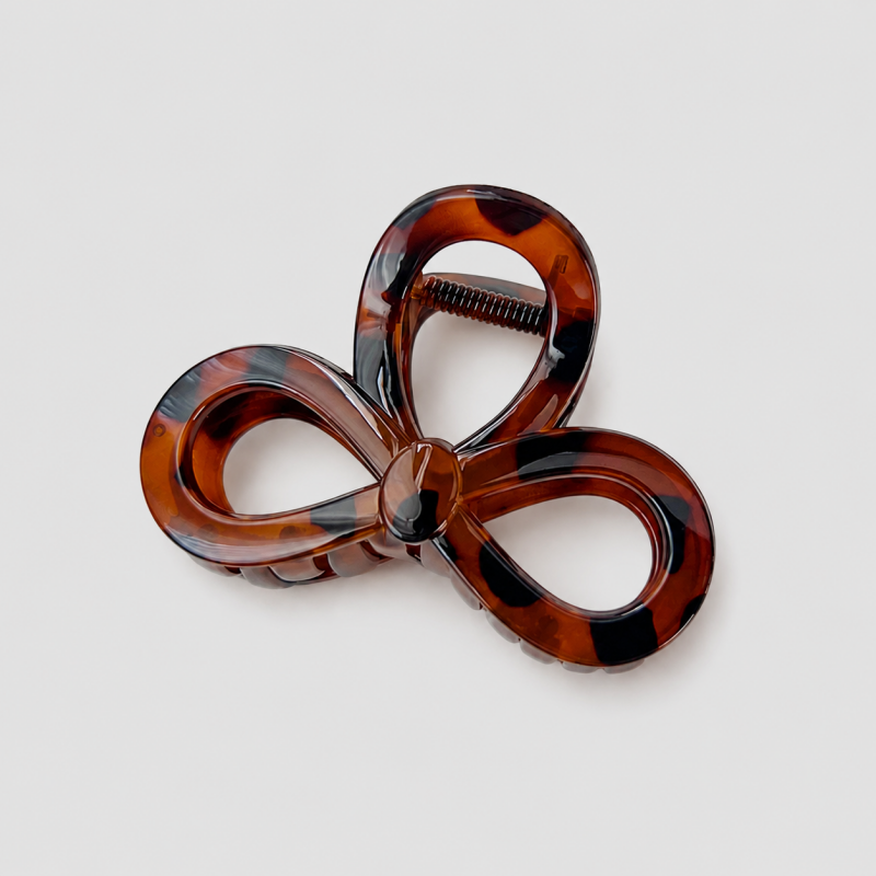 Hollow Three-Loop Flower Hair Claw Clip