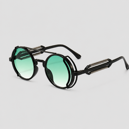 Retro Double-Layer Round Sunglasses