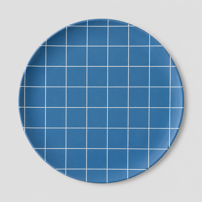 Checkered Snack Plate