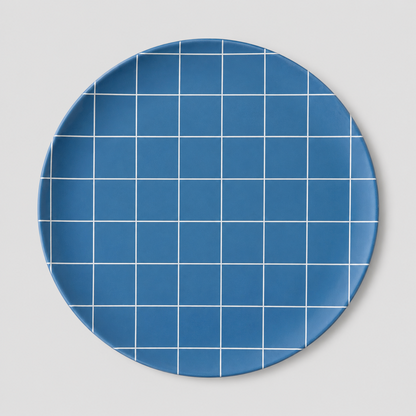 Checkered Snack Plate