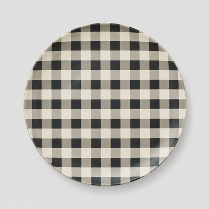Gingham Dinner Plate