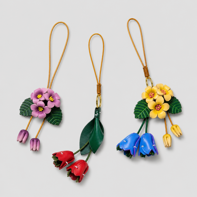 Flower Tassel Bag Charm