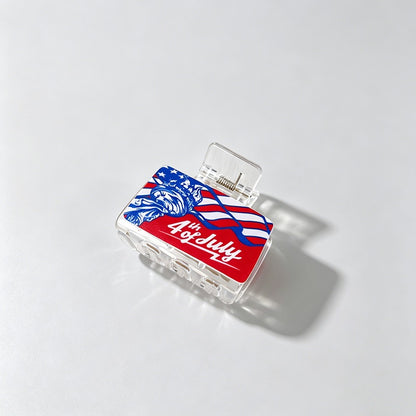 USA Flag Print Hair Clip