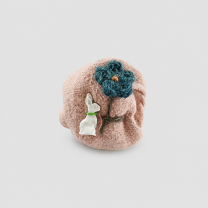 Crochet Mushroom Faux Wool Brooch