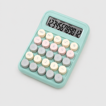 Color Mechanical Button Desktop Calculator