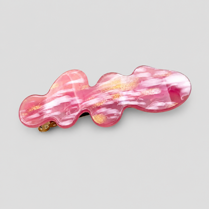 Wavy Irregular Marbled Hair Clip