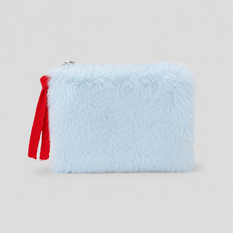 Plush Zippered Mini Storage Pouch