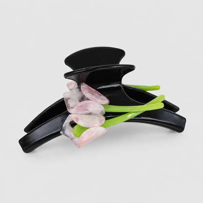 Tulip Flower Horseshoe Shark Hair Claw Clip