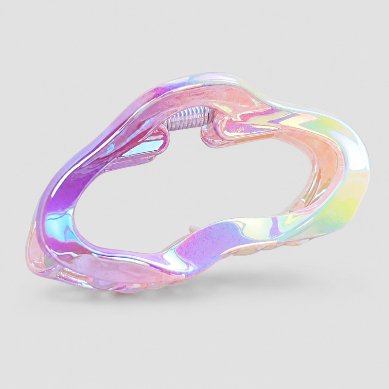 Iridescent Hollow Hair Claw Clip