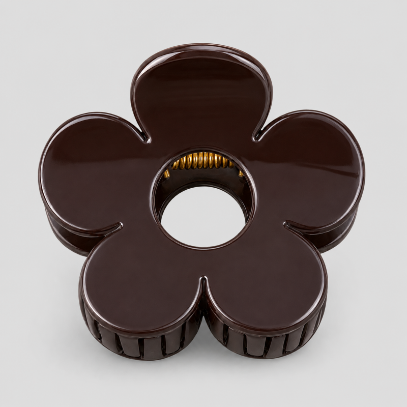 Marbled Flower Claw Clip