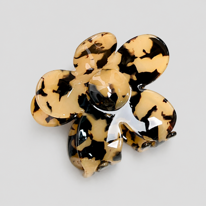 Floral Flower Shark Hair Claw Clip