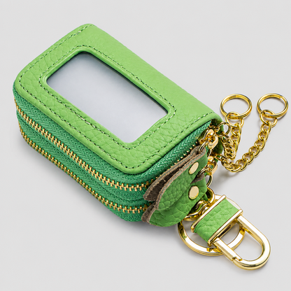 Double Zip Key Pouch