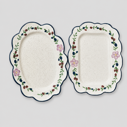 Floral Snack Plate