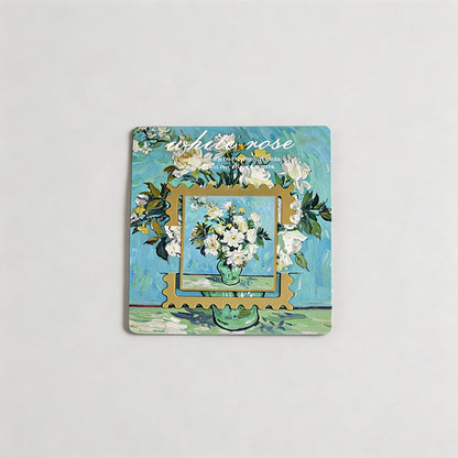 5 Random Retro Oil Painting Floral Metal Paper Clips Sets