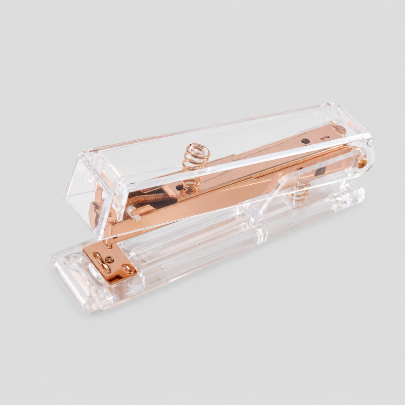 Rose Gold Transparent Stapler