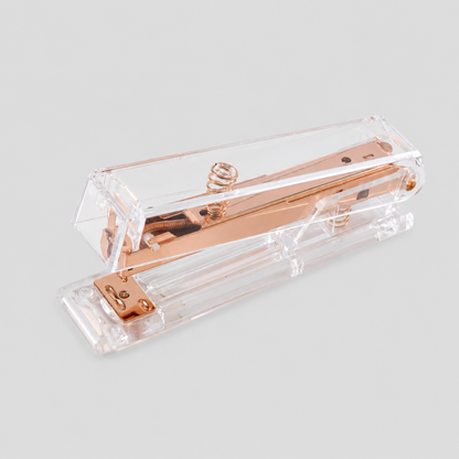 Rose Gold Transparent Stapler