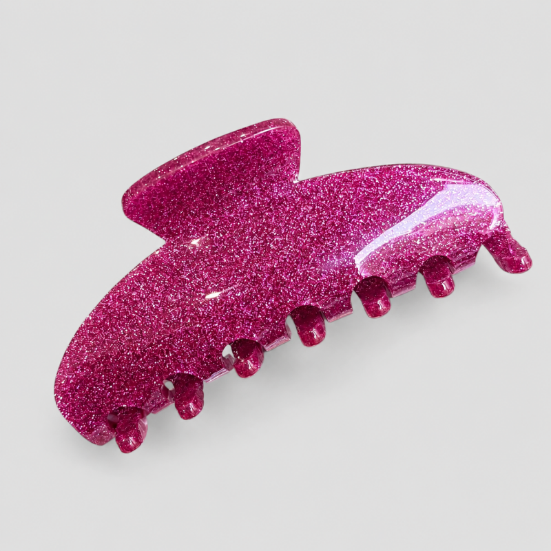 Glitter Marbled 7-Tooth Large Shark Hair Claw Clip