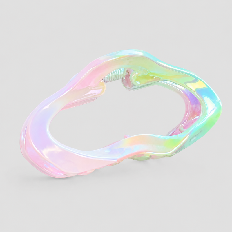 Iridescent Hollow Hair Claw Clip