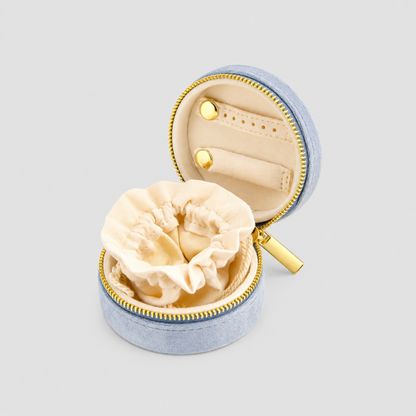 Round Velvet Jewelry Box