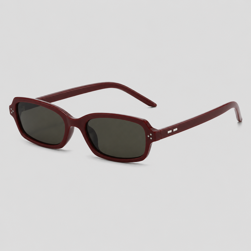 Small Rectangle Rivet Fashion Sunglasses