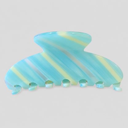 Striped Jelly Claw Clip