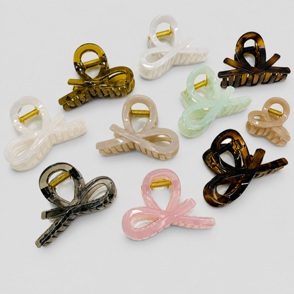 Bow Shape Shark Hair Claw Clip