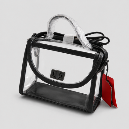 Clear Flap Shoulder Bag