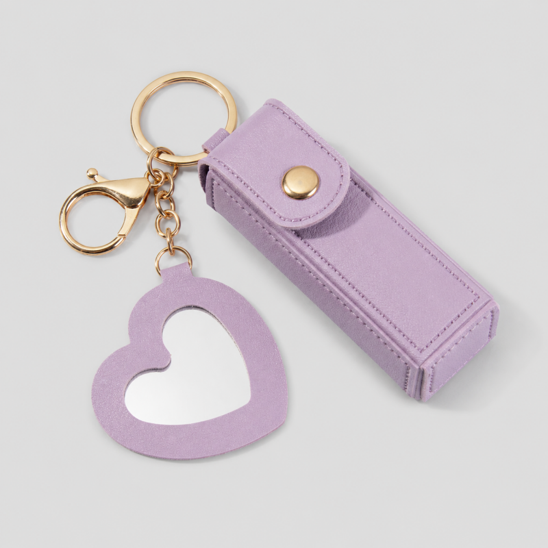 Everyday Heart Mirror Lipstick Holder Charm